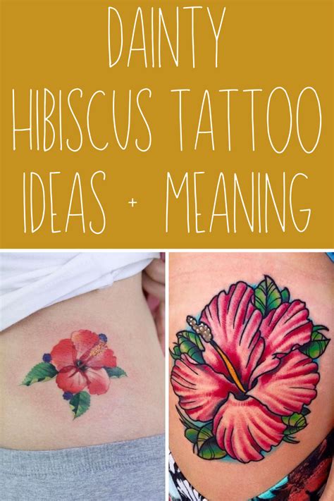 Dainty Hibiscus Tattoo Ideas + Meaning - Tattoo Glee