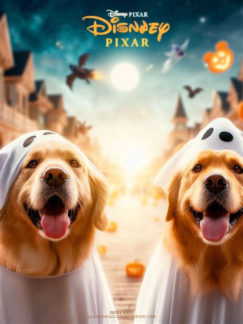 Bing Image Creator Disney Pixar AI Dog Trend - Golden Woofs