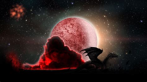 Moon Dragon Wallpapers - Top Free Moon Dragon Backgrounds - WallpaperAccess