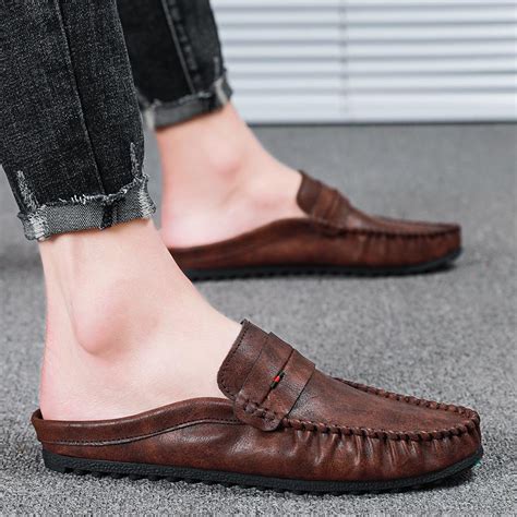 Mens Elegant Buckle Loafers 2019 Spring Summer Trend Casual Shoes A Pedal Lazy Driving Loafer ...