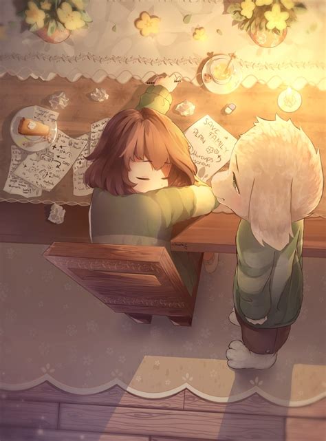 Undertale Asriel And Chara Fanart - Mahilanya