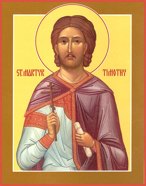 Saint Timothy Patron Saint Of