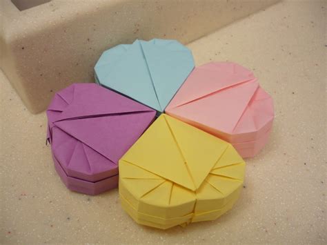 origami heart box ~ origami instructions art and craft ideas