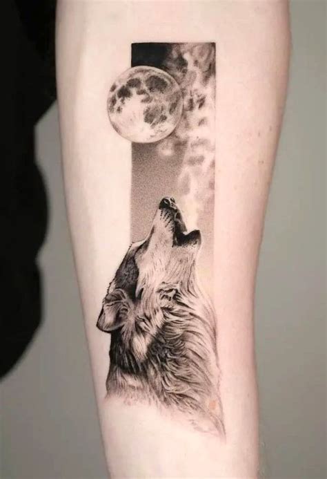 Lone Wolf Symbol Tattoo