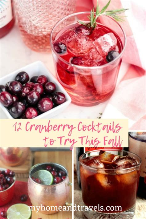 12 Cranberry Cocktails to Try this Fall - My Home and Travels