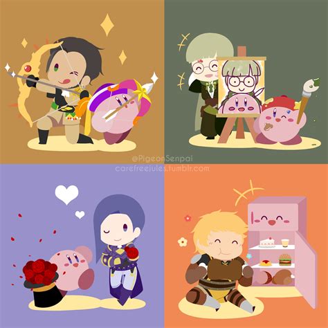 Golden Deer dudes with Kirby! : r/fireemblem