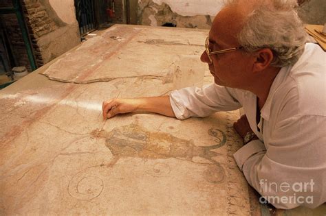 Restoration Of Pompeii Fresco Photograph by Pasquale Sorrentino/science ...