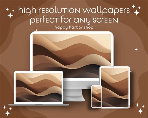 Aesthetic Desktop Wallpaper, Abstract Brown Coffee Screensaver Instant ...