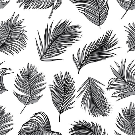 Palm leaf vector seamless pattern 2304163 Vector Art at Vecteezy