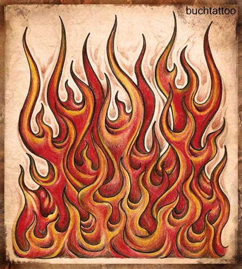 flames,burn baby, burn by buchtattoo on DeviantArt | Flame tattoos, Fire tattoo, Flame art