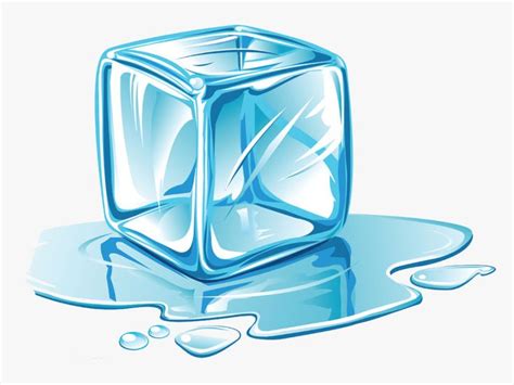 Melting Ice Cube Clip Art