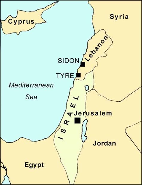 31-TYRE and SIDON MAP - The Herald of Hope