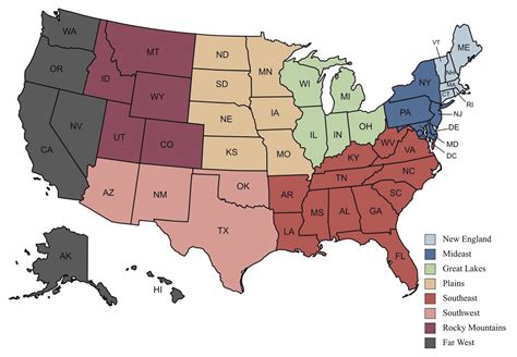 Regions of the United States - Vivid Maps