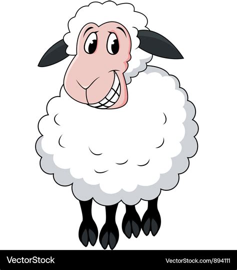 Sheep cartoon Royalty Free Vector Image - VectorStock