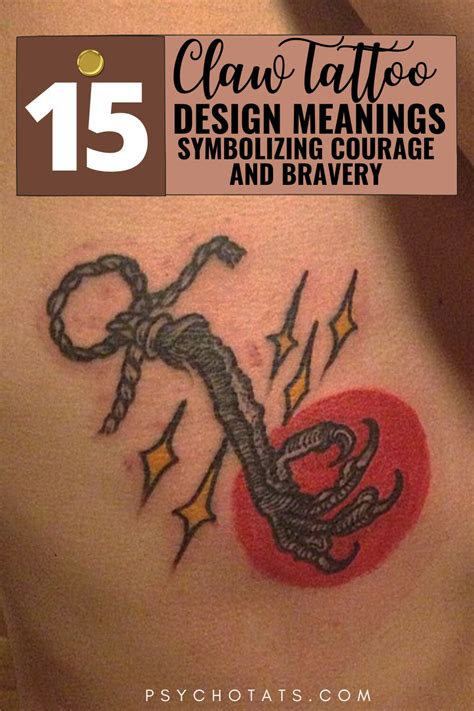 15 Claw Tattoo Design Meanings- Symbolizing Courage and Bravery - Psycho Tats