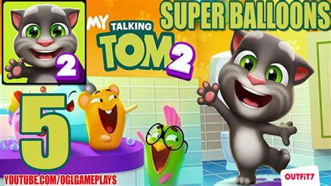 My Talking Tom 2 - Level 10-13 Easy Squeezy and Super Balloons - Gameplay #5 (Android iOS) - YouTube