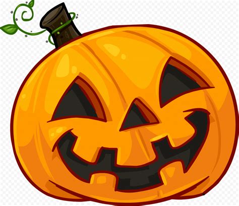 Cartoon Halloween Pumpkin Illustration Happy Face | Citypng