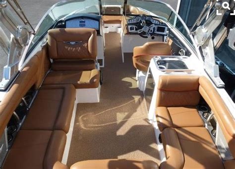 Boat Interior Inspiration: Tan Seats and Brown Leather Upholstery