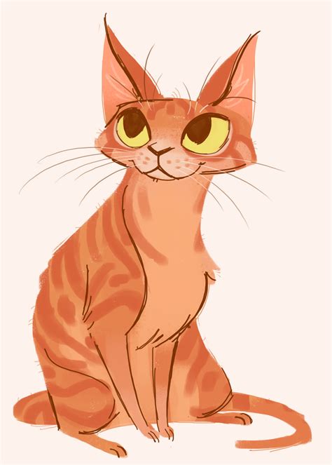 Daily Cat Drawings — 253: Orange Tabby