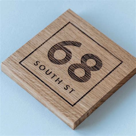 Wooden House Number Signs - Timbersmiths