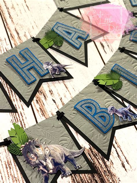 Jurassic World Birthday Banner Jurassic Park Custom / - Etsy