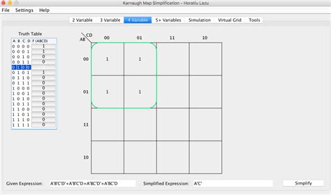 Karnaugh Maps - Karnaugh Map Simplification Documentation