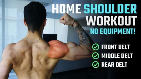 The BEST Shoulder Workout At Home For Growth (NO EQUIPMENT)