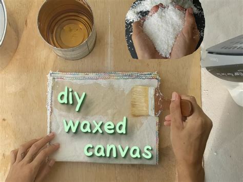 Wax Canvas at Home with soy wax (DIY Waxed Canvas)