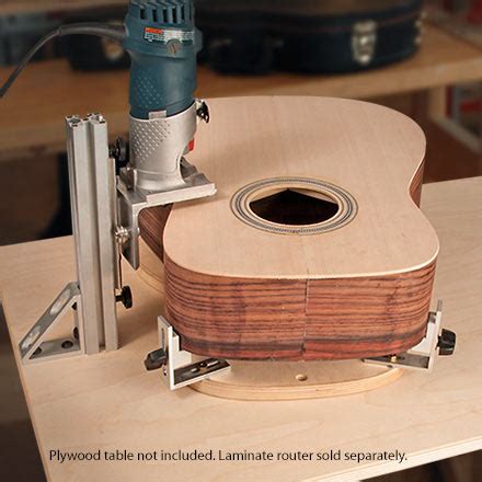 TrueChannel Binding Router Jig with Guitar Body Cradle and Binding Bit Set Luthier Tools ...