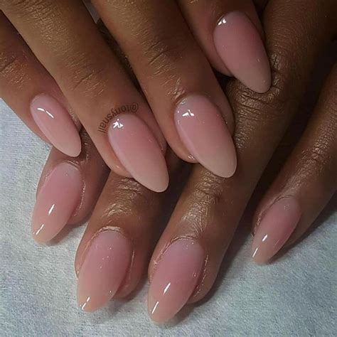 Acrylic Natural Short Coffin Nails - short coffin nails | Rounded acrylic nails, Fall acrylic ...