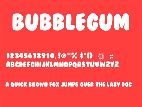 BubbleGum Font Free Download