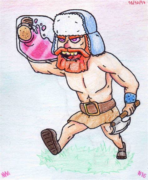 InkTober Day 16 : Clash Royale - Lumberjack by Mikee369 on DeviantArt