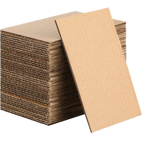 50 Pack Brown Corrugated Cardboard Sheets Flat Cardboard Sheets Cardboard Inserts Flat Cardboard ...