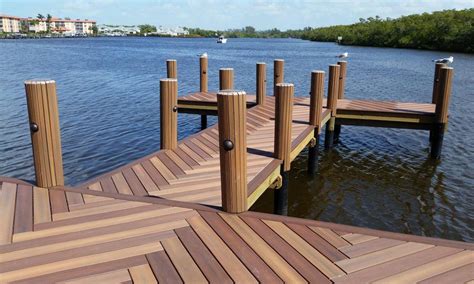 Patterned wood boat dock | Lake house, Lake house dock, Lake dock