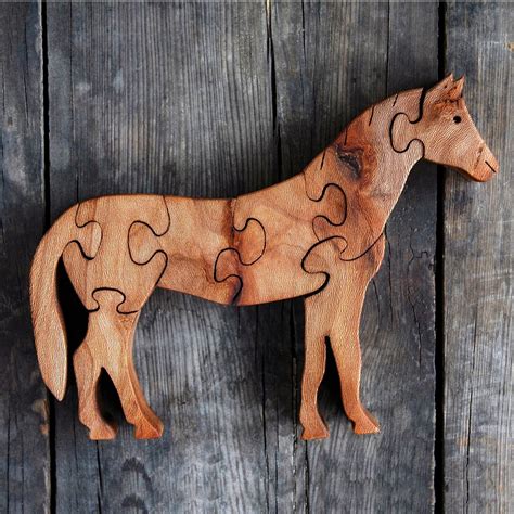 Wooden Horse Puzzle - Hand & Fairmade Home Decoration - by SiRo