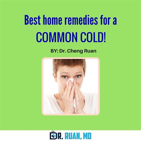 Best home remedies for a common cold! Feel free to add any of your own ...