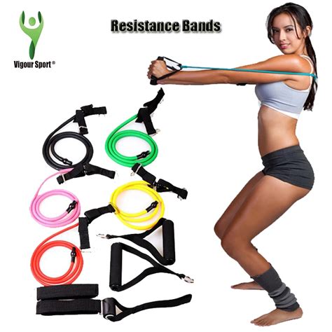 Pull Rope Fitness Resistance Bands Resistance Rope Exerciese Tubes Elastic Exercise Bands for ...