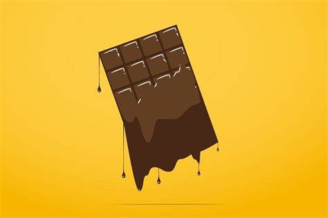 Melted chocolate bar icon. | Melted chocolate bars, Melting chocolate, Chocolate logo