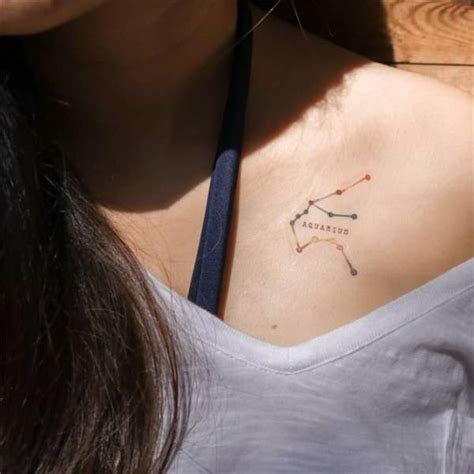 30+ Unique Aquarius Constellation Tattoos with Meaning and Ideas - Body ...