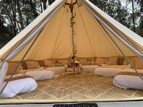 Outdoor Waterproof Canvas Bell Tent 6M Hunting Glamping Camping Family Yurt Tent | eBay | Canvas ...