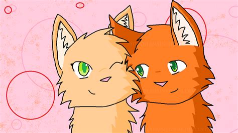 Firestar and Sandstorm by thunderrainstorm on DeviantArt