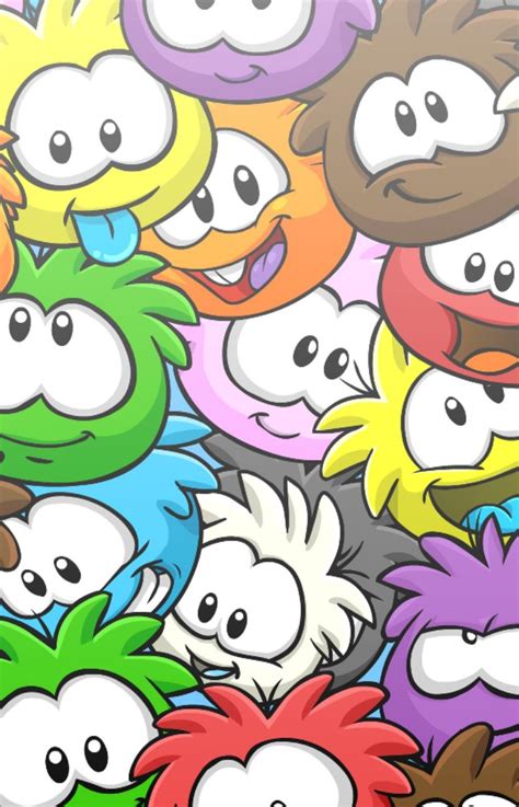 Puffles from Club Penguin. : r/MobileWallpaper