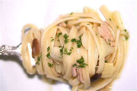 Trenette with No-Cook Sauce of Tuna, Marinated Artichokes, and Olives - Mary Beth Clark ...