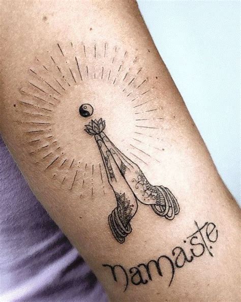 30+ Amazing Namaste Tattoos with Meanings, Ideas, and Celebrities - Body Art Guru