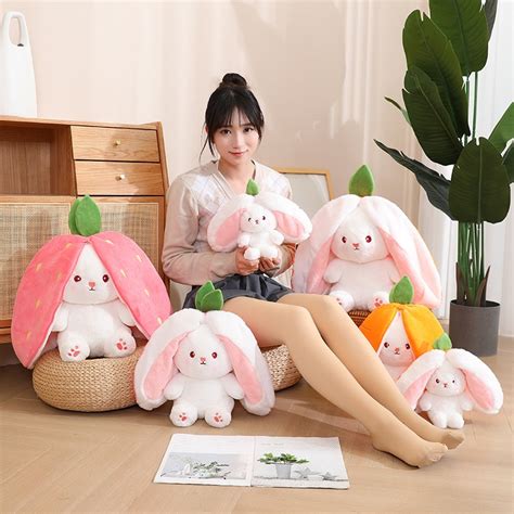 Kawaii Fruit Bunny Strawberry Plush - Limited Edition