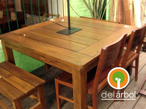 Mesa Serge de Madera para Jardín y Exterior del-arbol.com.ar Fábrica de Muebles de Madera Jardín ...