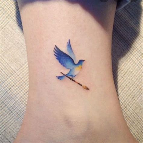 Blue Bird Tattoo Design Inspiration