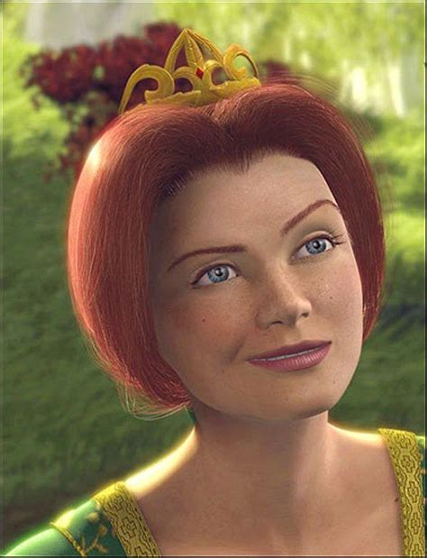 a woman with red hair and a crown on her head