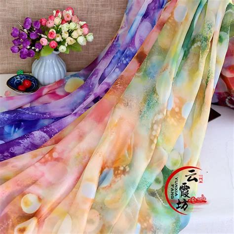 3d printed chiffon fabric floral chiffon fabric for scarf and woman dress 25*150cm/piece TJ8622 ...