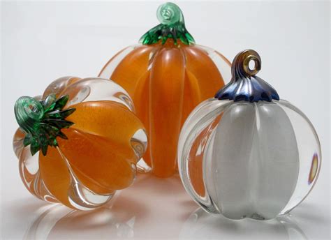 Pumpkins by Anchor Bend Glassworks (Art Glass Pumpkin) | Artful Home | Art glass pumpkin, Glass ...